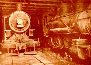 Locomotives when parked